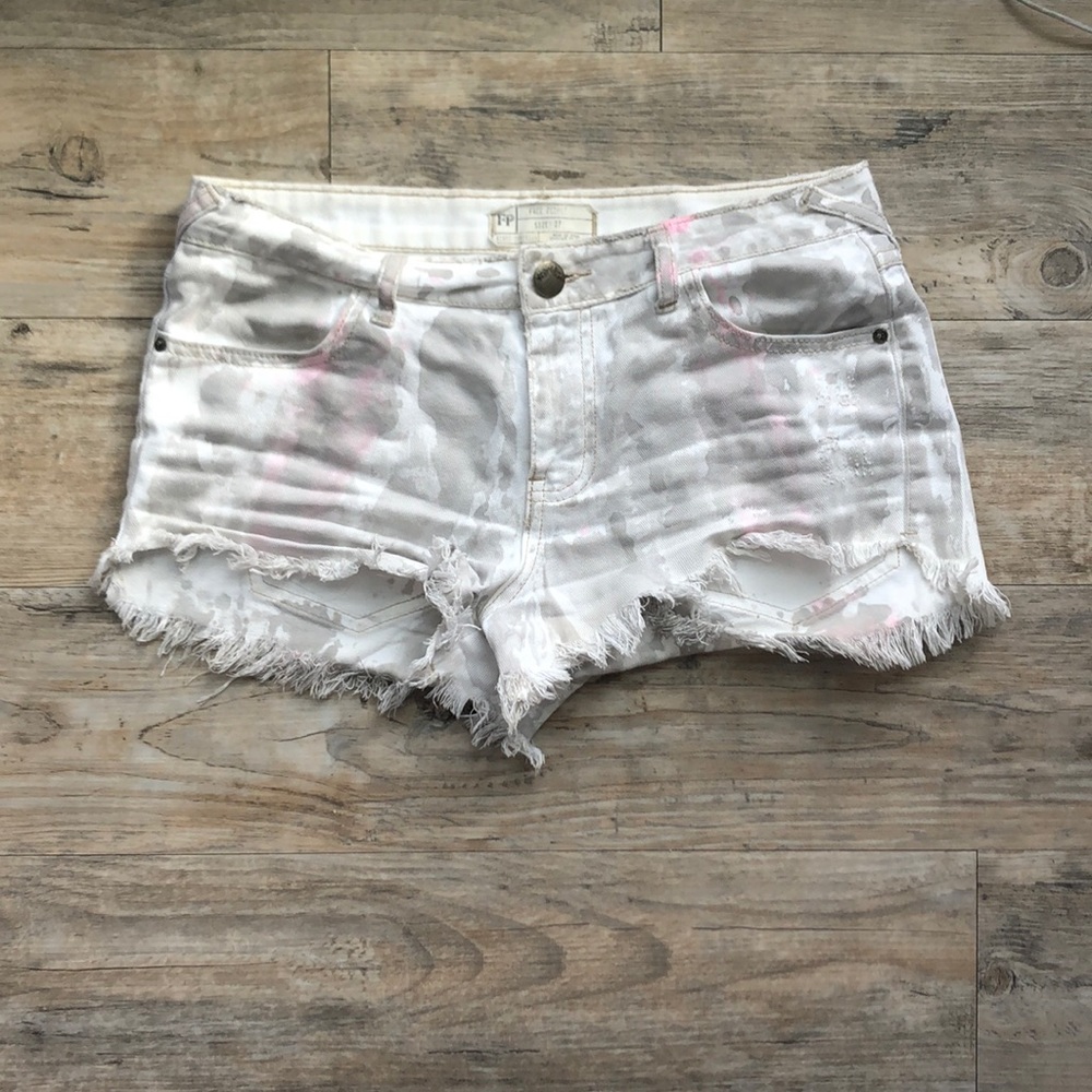 Free people denim shorts